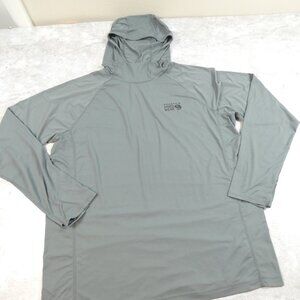 Mountain Hardware Hoodie Large Grey Quick Dry Lightweight